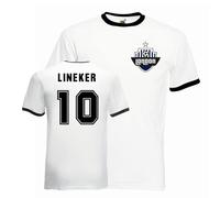 Tottenham Hotspur FC Men's Mens Gary Lineker Tottenham Ringer Tee | Size: Small Tottenham Hotspur FC Multicolor S