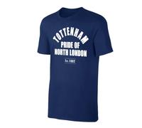 Tottenham Hotspur FC Men's Mens Tottenham 'Est.1882' T-Shirt in Dark Blue | Size: Large Tottenham Hotspur FC Dark Blue L