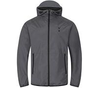 Tottenham Hotspur FC Mens Shower Jacket Windbreaker Peaked Hood Grey Small