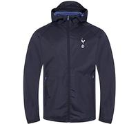 Tottenham Hotspur FC Mens Shower Jacket Windbreaker Peaked Hood Navy Small