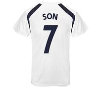 Tottenham Hotspur FC Mens Son 7 Poly T-Shirt White Medium