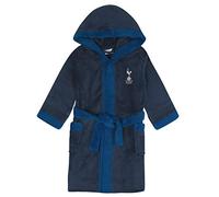 Tottenham Hotspur FC Official Boys Fleece Dressing Gown Robe Navy 3-4 Years