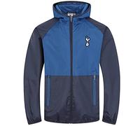 Tottenham Hotspur FC Official Boys Shower Jacket Windbreaker Blue 8-9 Years
