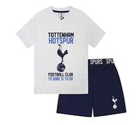 Tottenham Hotspur FC Official Football Boys Short Pyjamas White 2-3 Years