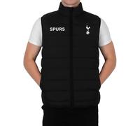 Tottenham Hotspur FC Official Gift Mens Padded Body Warmer Gilet Black Medium