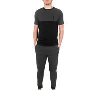 Tottenham Hotspur FC Official Gift Mens Premium Long Pyjamas Set Grey Medium