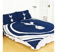 Tottenham Hotspur FC Official Pulse Design Reversible Duvet And Pillowcase Set (Double) (Blue/White)