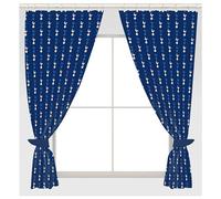 Tottenham Hotspur FC Official Repeat Football Crest Curtains (Single) (Blue)