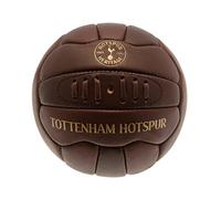 Tottenham Hotspur FC Official Retro Heritage Leather Ball, Brown, Size 5, Retro