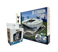 Tottenham Hotspur FC Puzzle & Rubik’s Cube Set - Tottenham Stadium 3D Puzzle 75 Pieces + Official Football Club Rubik’s Cube - Football Fan Gift, Brain Teaser & Collectible for Kids & Adults, Ages 7+