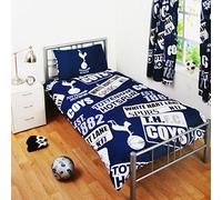 Tottenham Hotspur FC Single Duvet Cover Bedding Set Patch Design + Colour Change Light
