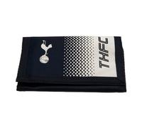 Tottenham Hotspur FC Touch Fastening Fade Design Nylon Wallet, Black/White, 4.7 x 3.2in