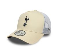 New Era Tottenham Hotspur, Spurs, Official Merchandise, Seasonal Cream E-Frame Trucker Baseball Cap, Adjustable