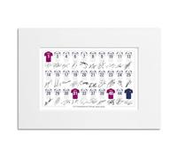 Tottenham Hotspur Team Squad 2025-2026 Signed Poster Print Framed Picture Photo Autograph Gift 25/26 Spurs Maddison Xavi Simmons Kudus Romero (A4 Mounted Only)