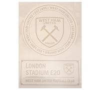 Tottenham Hotspur West Ham United FC 2pk A4 Car Decal