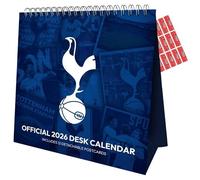 Tottenham Hotspurs Calendar 2026 Desk Easel Flip Calendar Football Gift Present with Free Organising Stickers Included