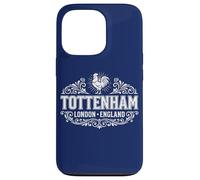 Tottenham London England Rooster Ornate White Print Case for iPhone 13 Pro