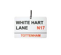 Tottenham/White Hart Lane Street Sign Car Air Freshener (Fun Birthday/Xmas Christmas Stocking Filler/Secret Santa/Novelty Scented Gift)