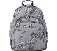 TOTTO Dinosaur Print School Backpack - Crayoles LARGE