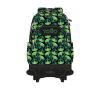 TOTTO - School Backpacks with Wheels, Capacity 26 L, Different Models, with PC Pocket, Telescopic Handle, Side Bottle Pockets, Ergonomic Straps, Unique Patterns, Ali, 27 x 36.5 x 12 cm, Ali