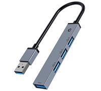 TOTU USB Hub, 4 Port USB Hub with USB 3.0 Port and 3 x USB 2.0 Ports, Super Fast Ultra Thin Mini USB Adapter Compatible with PC,Laptop, Keyboard, Mac OS,Windows, Linux System