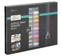 Totum Acrylic Marker Set, 20 pieces in FC Windowbox | Size: 1 Pack Totum Multicolor 1 Pack