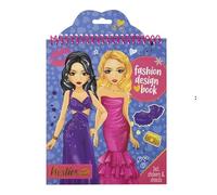 Totum Besties Creative Fashion Designer Book - Includes Stickers, Stencils & Templates - Arts & Crafts Activity for Kids Ages 6+