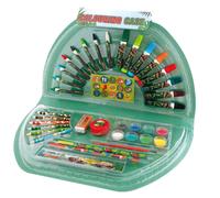 Totum Dino Colouring Case Half Round - 51 Pieces | Size: 1 Pack Totum Multicolor 1 Pack