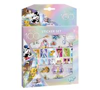 Totum Disney 100 Sticker Set with 3 Sheets of Over 50 Stickers for Crafts and Scrapbooking from The Best Disney Films, Ages 3 Plus