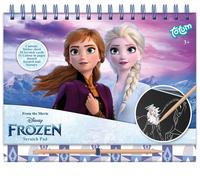 Totum Disney Frozen scratch book w. spiral binder Totum Multicolor