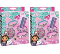Totum Gabby's Bracelet Set with 18 Different Pendants - Charm Pendant Set Ideal as a Children's Gift and Girls Accessory, Arts and Craft Jewellery Making Kit, for Ages 3+