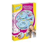 Totum Creativity Glitter Tube Bracelets Jewellery Craft Set - DIY Children's Jewellery Set with Cupcake Pendants - Creative Craft Set for Children from 4 Years