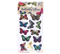 Totum metallic tattoos butterflies - temporary adhesive tattoo set for children