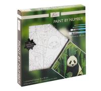 Totum Paint by Number 20x20cm Panda-25 Paints & 4 Brushes | Size: 1 Pack Totum Multicolor 1 Pack