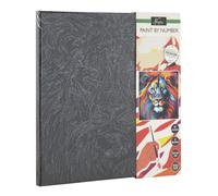 Totum Paint By Number Black Canvas 30x30cm Lion Includes Paints & Brushes | Size: 1 Pack Totum Black 1 Pack