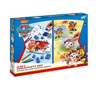 Totum Paw Patrol 2 in 1 Activity Set, Ironing Fuse Beads & Stamp Set, Arts and Crafts Set for Boys and Girls Age 4+