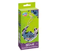 Totum Stitch Diamond Painting Keyring Craft Kit in Blue | Size: 1 Pack Totum Blue 1 Pack