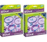 Totum Stitch Disney Charm Bracelet, Make Your Own Charm Bracelets, Arts and Crafts Jewelery Making for Kids Ages 5+ (Pack of 2)