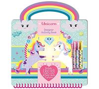Totum Unicorn Designer Activity Book - Creative Craft Kit with Stickers, Stencils, and Coloring Pages - Fun Unicorn-Themed Art Set for Kids Ages 5+
