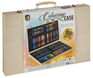 Totum Wooden Colouring Case 180 pcs | Size: 1 Pack Totum Multicolor 1 Pack