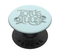 Totus Tuus Floral Catholic Marian Design Catholic Latin PopSockets Adhesive PopGrip
