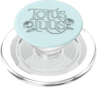 Totus Tuus Floral Catholic Marian Design Catholic Latin PopSockets PopGrip for MagSafe