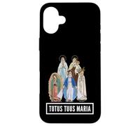 Totus Tuus Maria Totally Yours Catholic JPII Mother Mary Case for iPhone 16 Plus