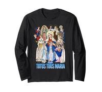 Totus Tuus Maria Totally Yours Catholic JPII Mother Mary Long Sleeve T-Shirt