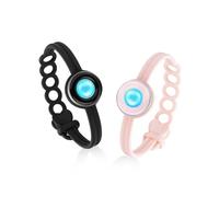 TOTWOO Candy Collection-Long Distance Touch Bracelets, Vibration & Light up for Love -Pair of Couples Bracelets Long Distance Relationship Gift for Girlfriend Bluetooth Pairing Jewelry, One Size, One