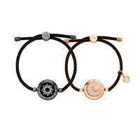 TOTWOO Partner Bracelet for Couples - Bluetooth Connection: Vibrates & Glows When Touched - Gift for Long Distance Relationship