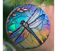 Touber Dragonfly Christmas Tree Ornaments - Hanging Decor, Gifts - Style B