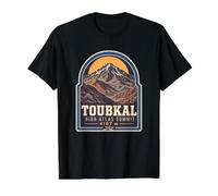 Toubkal Morocco High Atlas Summit 4167m Trekking Value Graphic T-Shirt, Men, Black, S
