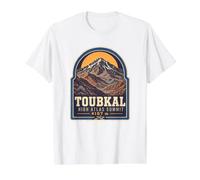 Toubkal Morocco High Atlas Summit 4167m Trekking Value Graphic T-Shirt, Men, White, XL