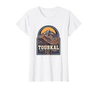 Toubkal Morocco High Atlas Summit 4167m Trekking Value Graphic T-Shirt, Women, White, L